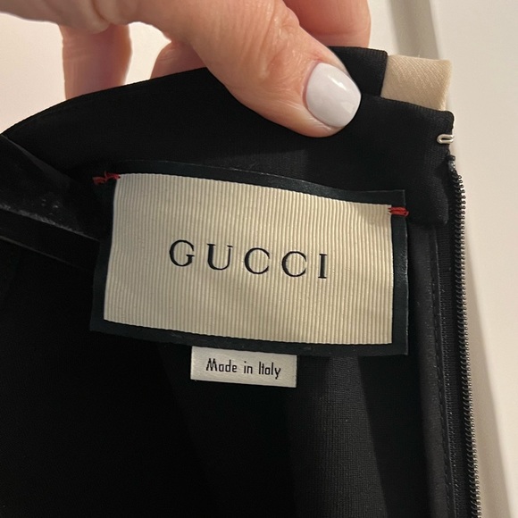 Gucci Tiger Button Contrast Trim Dress, New with tags, Size M - Picture 7 of 16